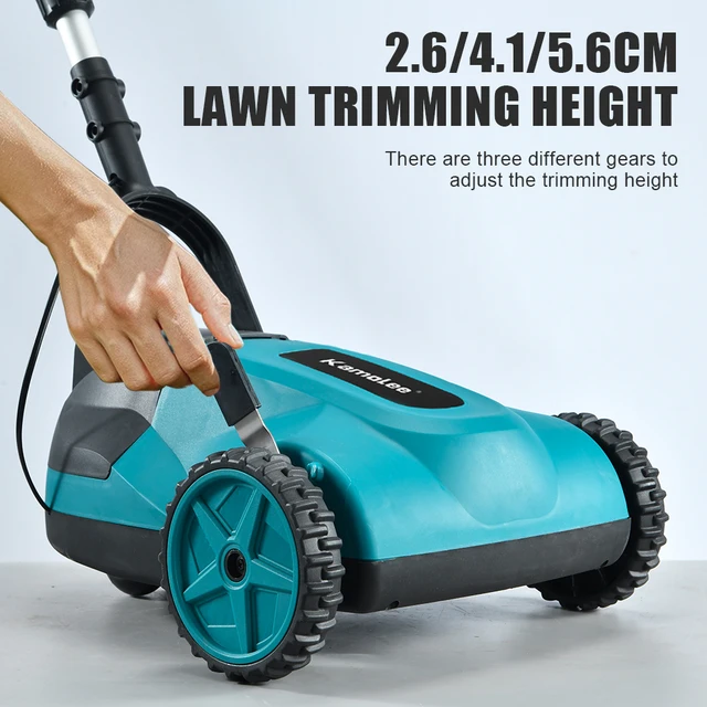 Kamolee Brushless Electric Lawn Mower Cordless Grass Trimmer 3 Height Adjustments Garden Cutter Apply to 18V 21V Battery 3
