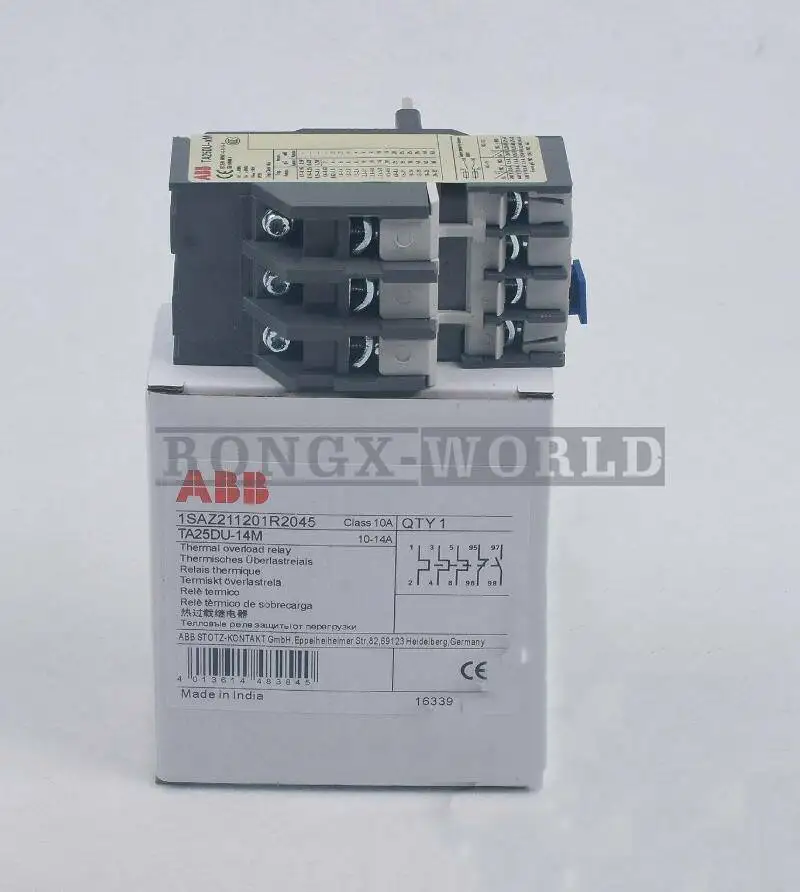 

One ABB TA25DU-14M Thermal Overload Relay TA25DU14M 10-14A New