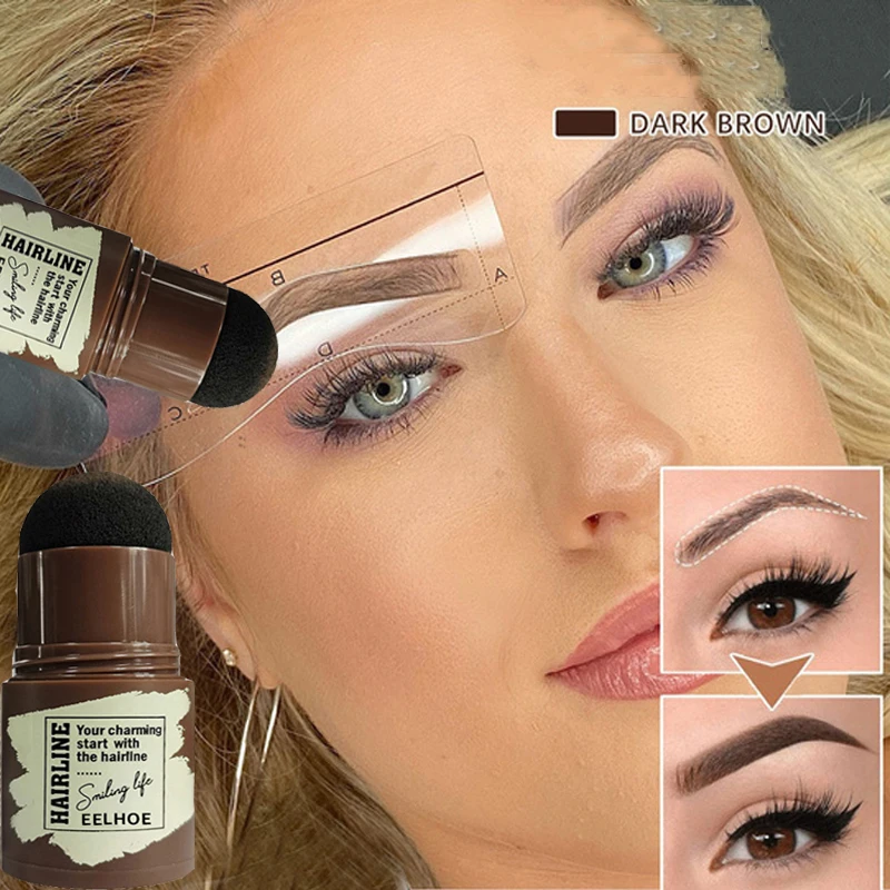 

Профессиональный одношаговый штамп для формирования бровей, водостойкий, стойкий, Искусственная линия волос, натуральный макияж для бровей, косметический инструмент