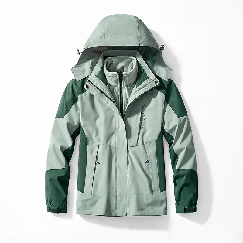Down Jacket Parka Coat Parkas Coat Unisex Two-pieces Sets 3 in 1 Parkas Jackets Male New Arrived Winter Men Outdoor Jacket Waterproof Hiking Coat Windbreaker Coat