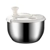 Salad Spinner Drainer Spin Dryer Washer Dehydrator Dewatering Washing Machine Fruit Vegetable Cleaner Tool Stainless Steel 2