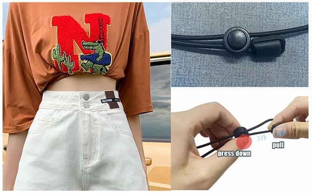 Croptuck Adjustable Band,Crop Tuck Tool for Shirt, Elastic Band for  Shirt,The Band Transform The Way You Your Tops - AliExpress