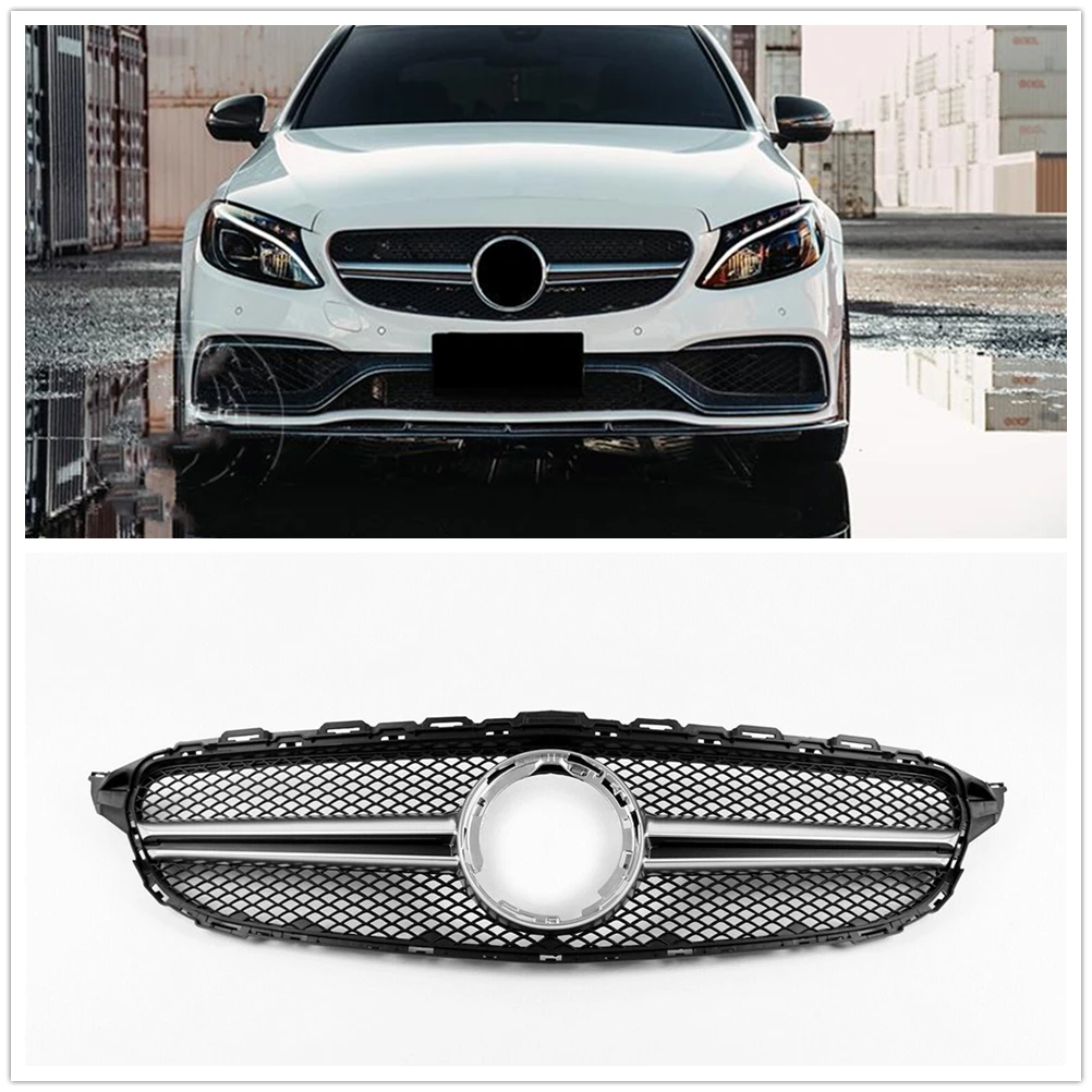 

Передняя решетка для Mercedes Benz W205 C Class 2019-2021 C200 C250 C300 C43 AMG