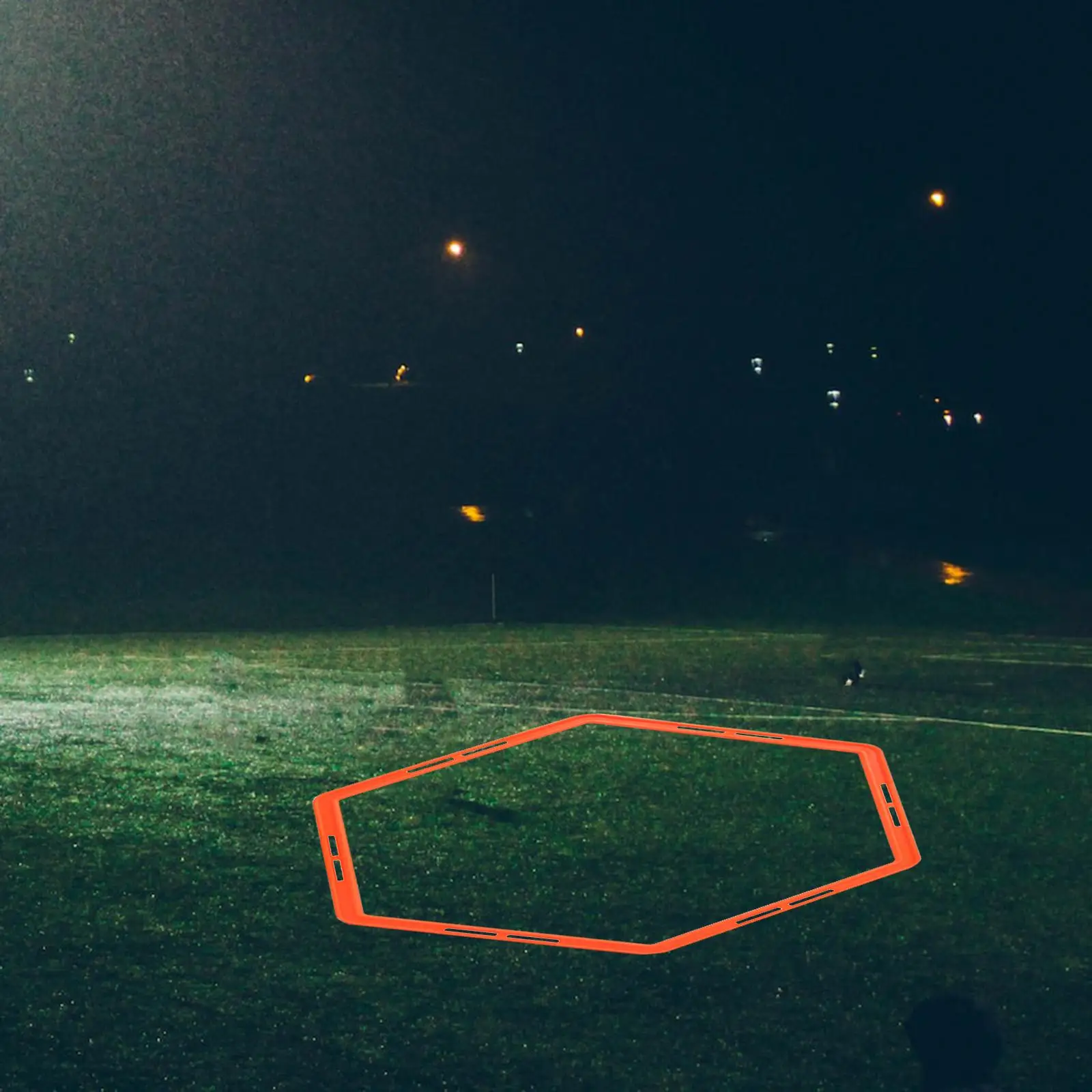 Anelli di agilità esagonali da 60cm scala di allenamento ostacoli di velocità esercizio per basket Rugby migliora l'equilibrio ritmo palestra Sport - immagine 3