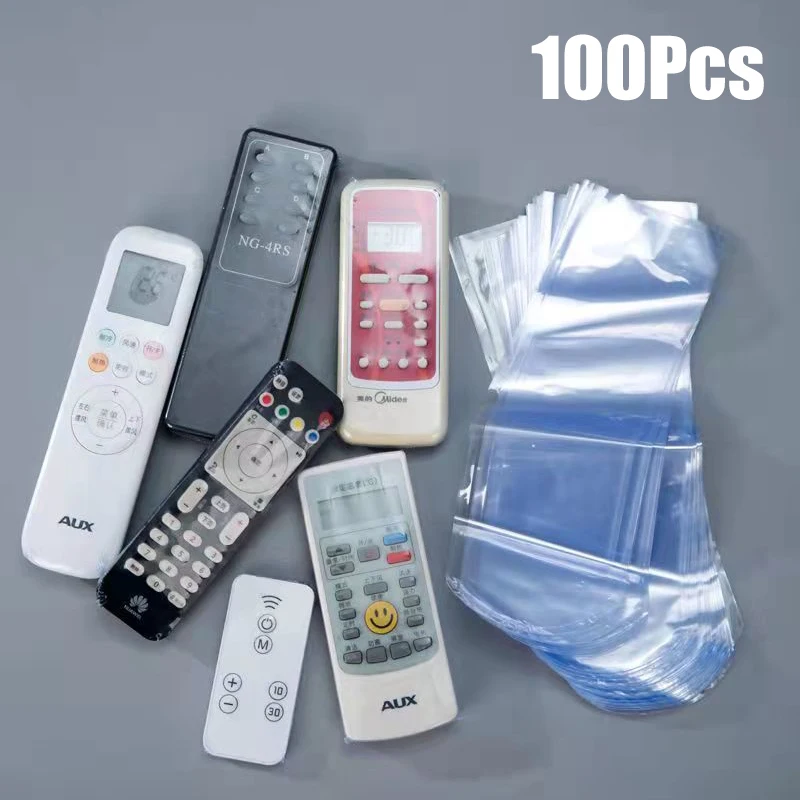 Remote Controller Cover 100Pcs Transparent Air Conditioner/Smart TV Remote Control