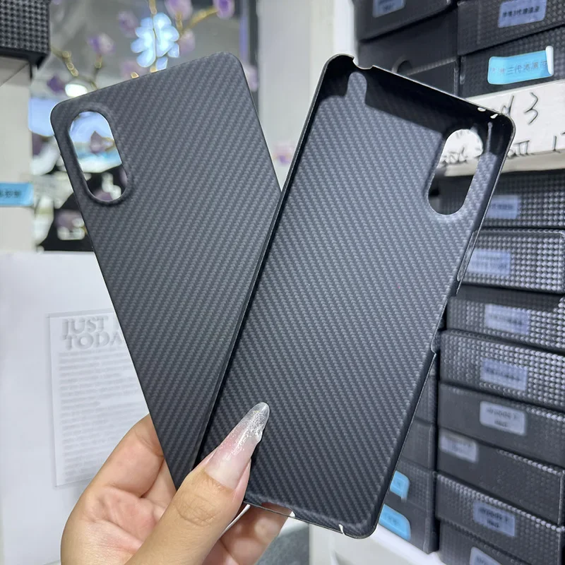 Premium Carbon Fiber Protective Case for Sony Xperia 10 VI - Full Coverage, Anti-Drop Design