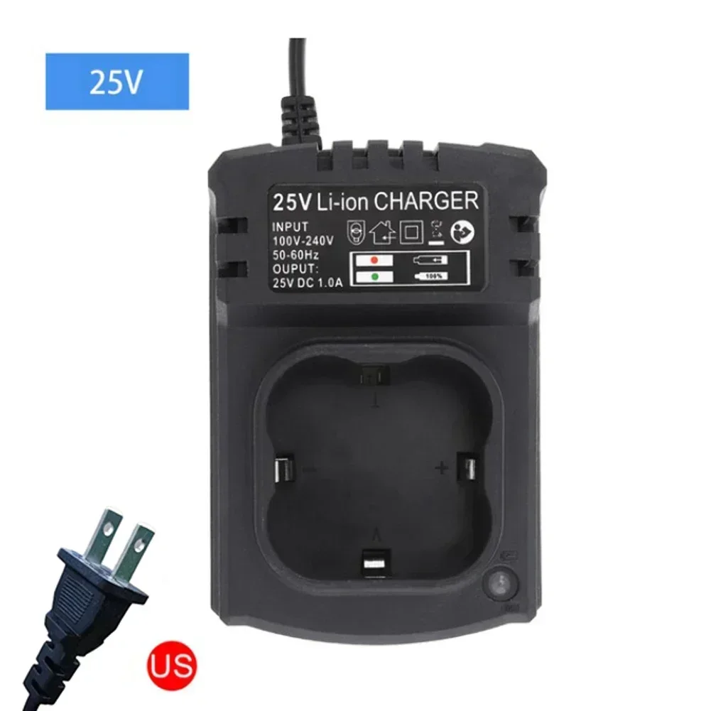 25V DC US/EU Li-ion Rechargeable Charger Support 110-240V For Electrical Drill Portable Fast Li-ion Charging For Lithium
