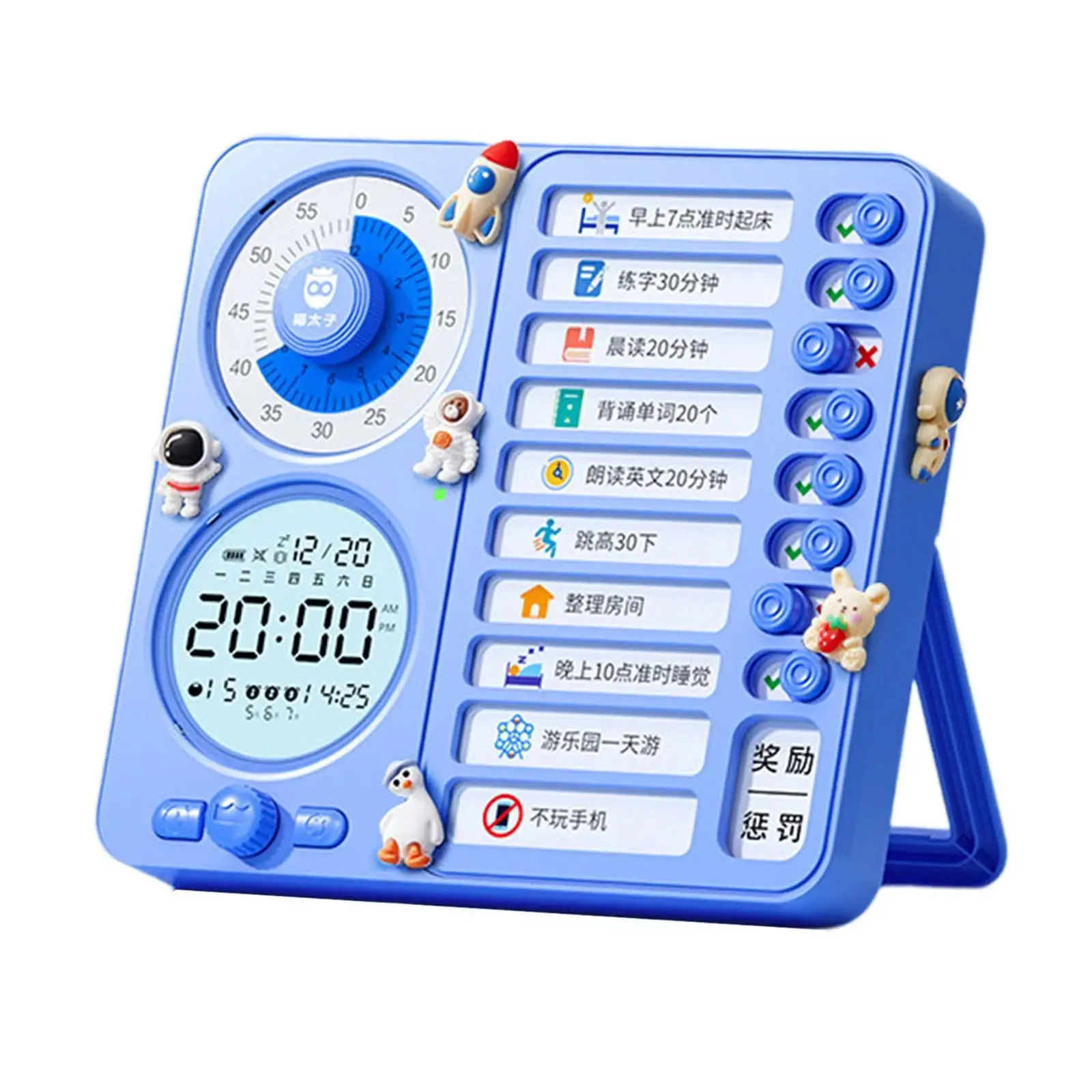 לוח זמנים נטען עם טיימר חזותי לרשימת הערות בכיתה לילדים