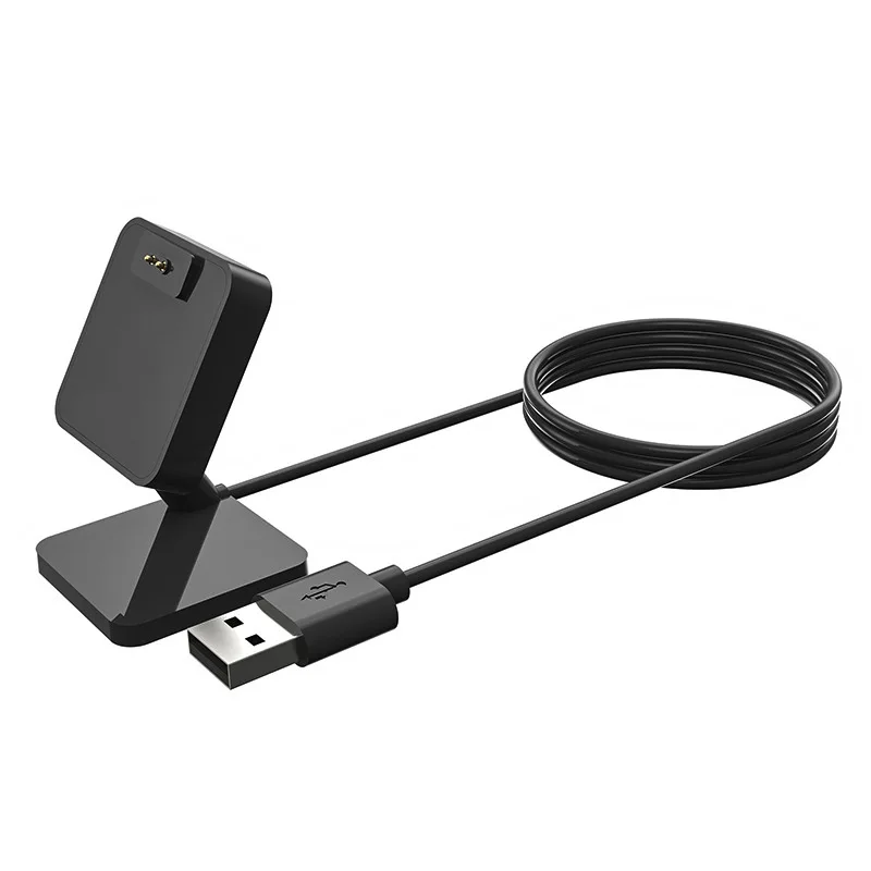 데스크탑 스탠드 도크 충전기 전원 어댑터 Amazfit T-rex 3/Trex3 Pro/Balance 2/1 헬리오 스트랩 시계용 USB 충전 케이블 홀더