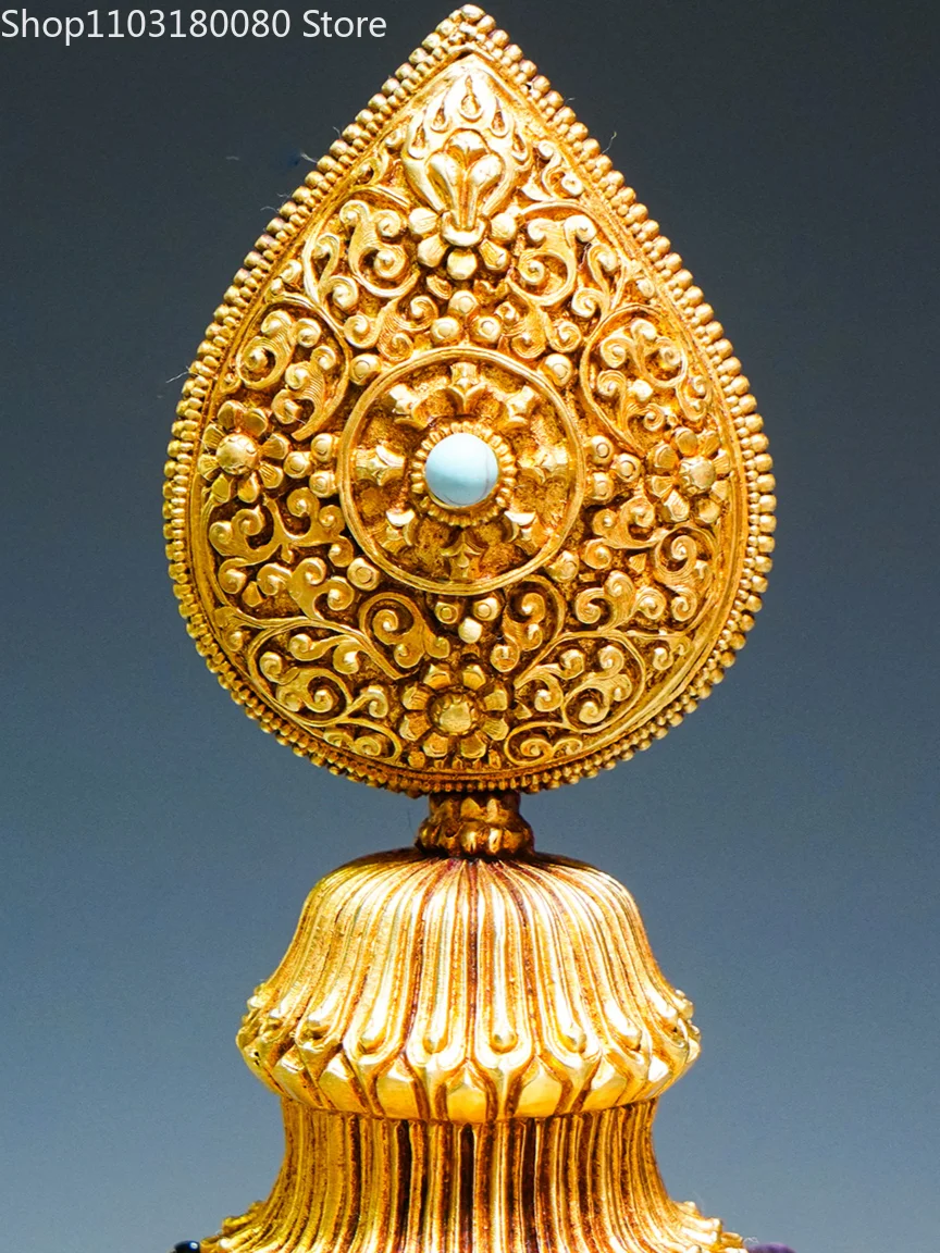 45cm Copper gilding silvering Tytsa Mandala tray Tibetan Buddhism man!d!ala Manzag tray Large size 3