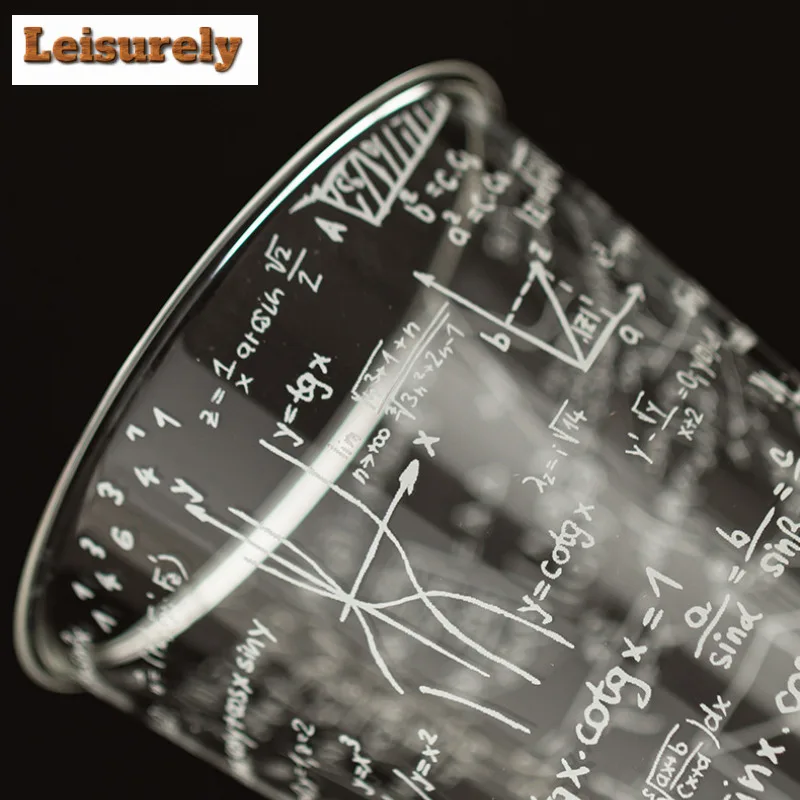 300ml Creative Formula Universe Glass Cola Mug Fruit Juice Milk Jug Mocha Cups Bubble Teacup Cold Hot Water Jug Teaset Ornaments