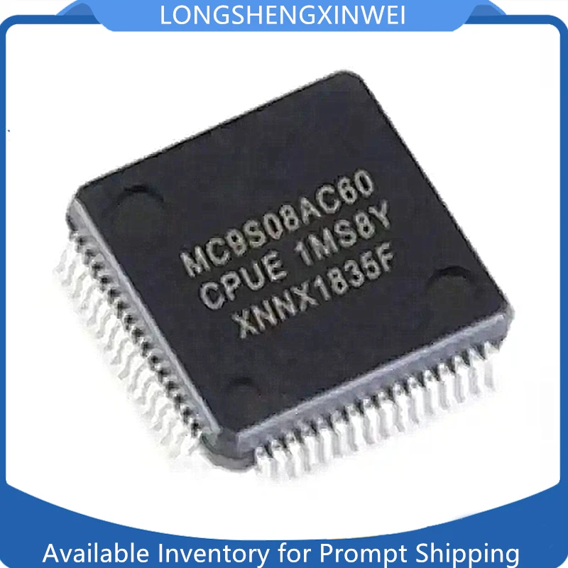 

1 шт., микроконтроллер для процессора MC9S08AC60CPUE MC9S08AC60 LQFP64