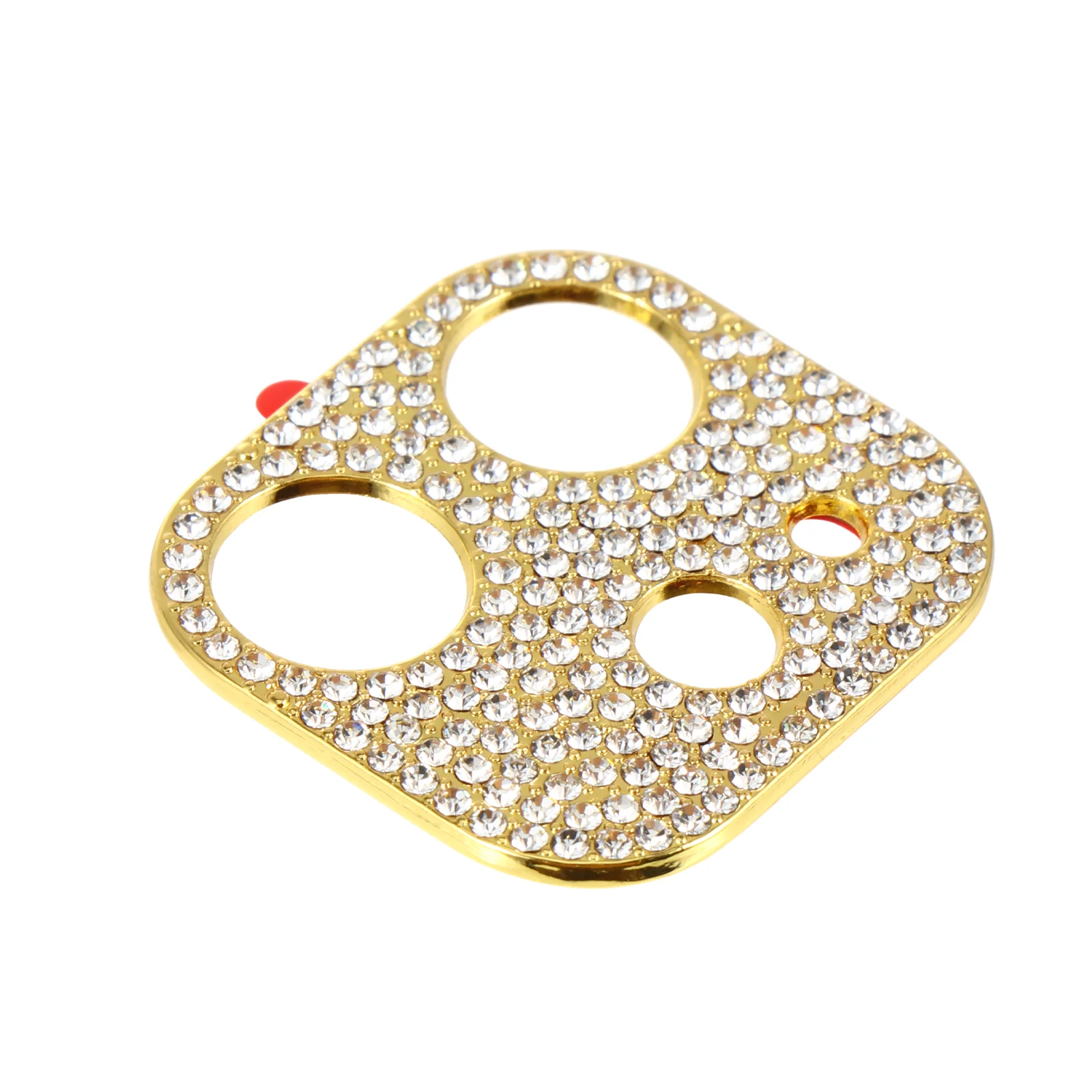 

Flash Diamond Lens Film Protector with Rhinestone Camera 12 Protectors Metal Cover for Phone