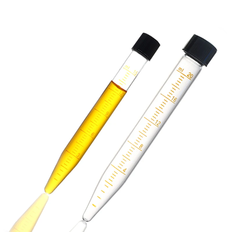 Tubes Graduated Glass Centrifuge Tube Glass Test Tube With Screw Cap Calibration Test Diameter 5ml 10ml 15ml 20ml 25ml 50ml