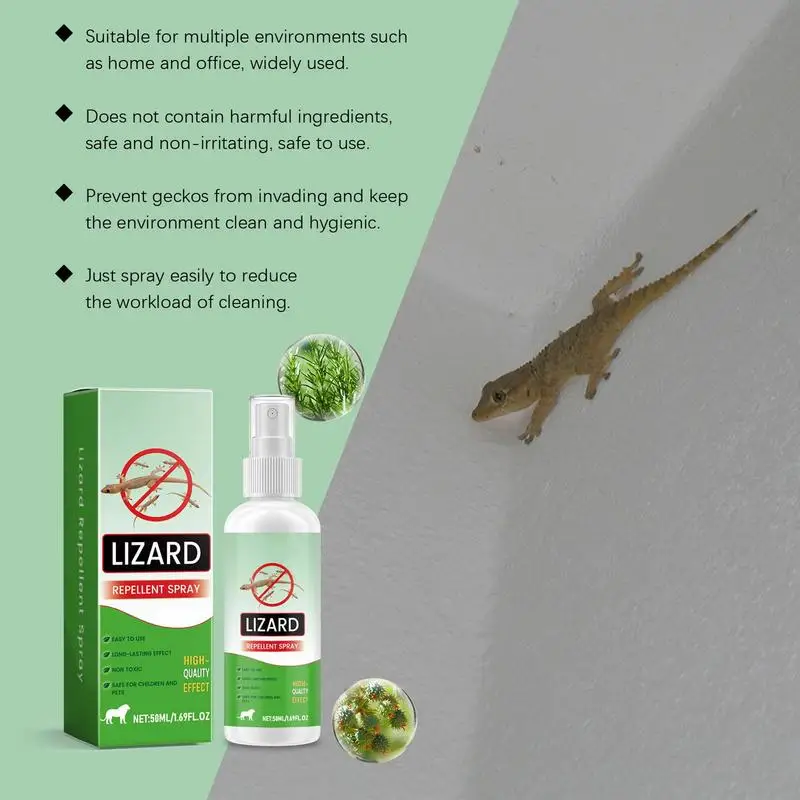 Rodents Repellents Indoor 50ml Lizard Repellents Lavender Oil Gecko Spray Powerful Reptile Deterrening Pet Safe Repel Repeller - 5