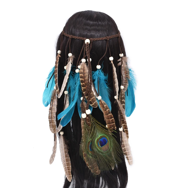 Pinzas Para El Pelo Con Plumas Naturales | 6 Piezas Bohemias Para Disfraces, Fiestas Y Looks Especiales