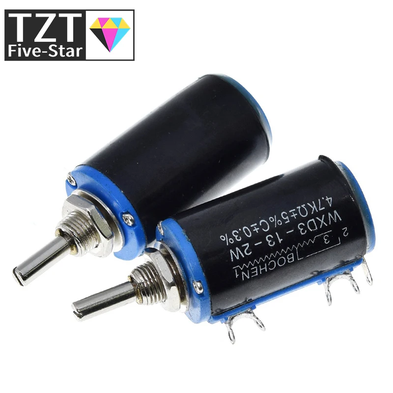 Wirewound resistor Metal wirewound resistor TZT WXD3-13-2W Ohm Wirewound Potentiometer