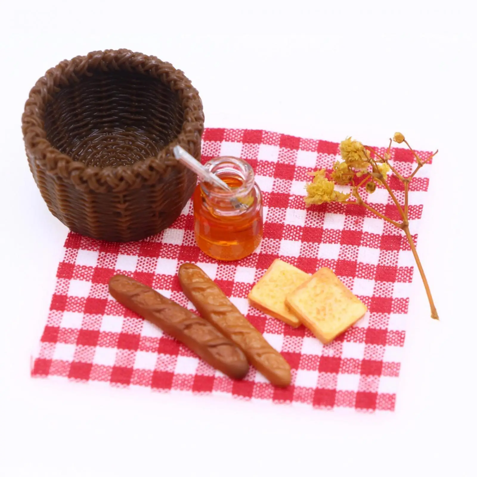 1:12 1/12 Miniature Food Food Realistic Dollhouse Accessories Decor Mini Dollhouse Outdoor Picnic Bread Dollhouse Play Foods