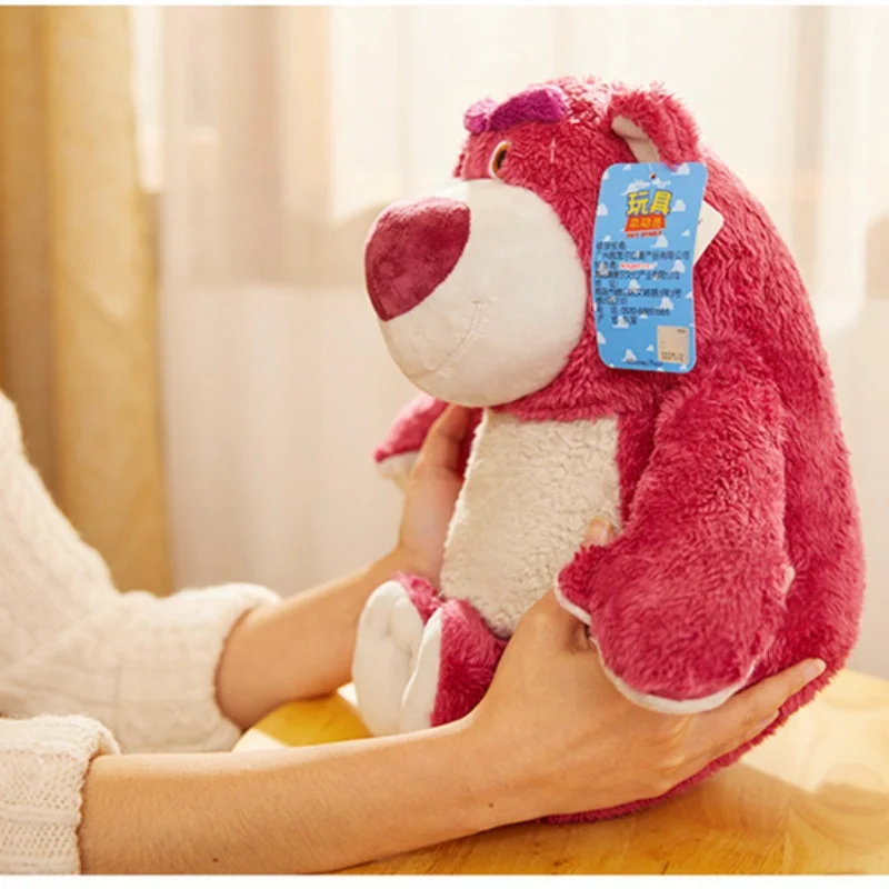디즈니 Lotso 곰 봉제 장난감, 휴일 선물, 홈 데코 소파 봉제 베개 인형, 생일 선물