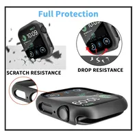 Verre trempé + couvercle pour boîtier de montre Apple Ultra accessoires SE 3 4 5 6 7 8 étui de protection d'écran Iwatch 49mm 45mm 41mm 44mm 40mm 6