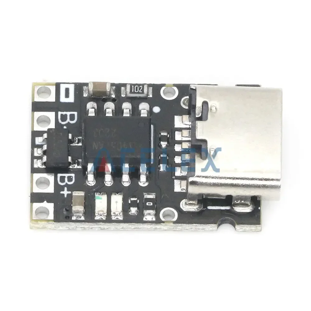 Lithium Battery Charger 1A Ternary Lithium Battery 3.7V4.2V Charger Module Type-C With Protection Board
