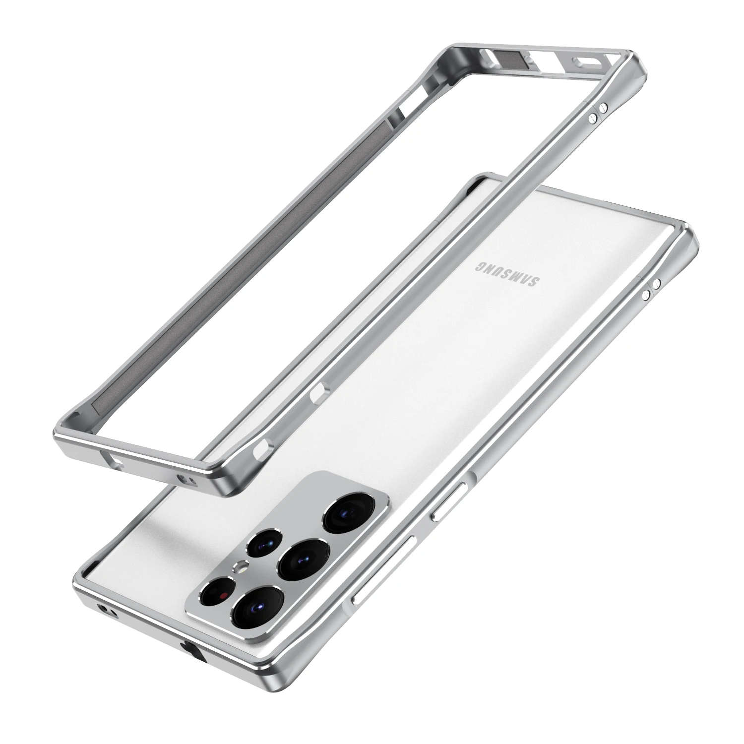 Luxury Bumper Case For Samsung Galaxy S22 Ultra Aluminum Metal Frame
