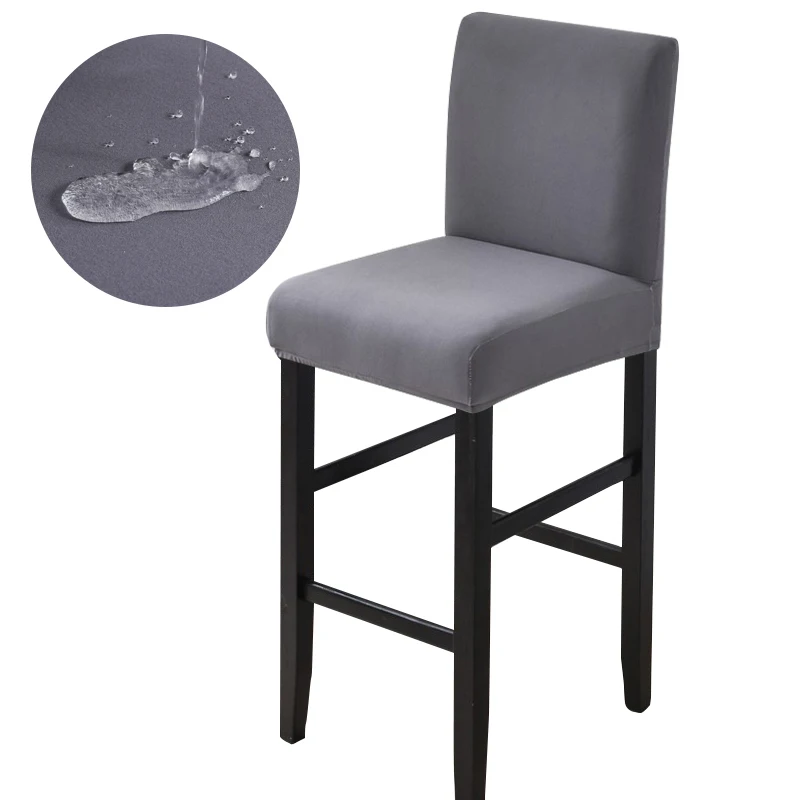 צואה בר מים מכסה מתיחה קצר בחזרה כיסא מכסה מכסה כיסאות גובה מכסה מכסה עבור מטבח חדר אוכל קפה ריהוט