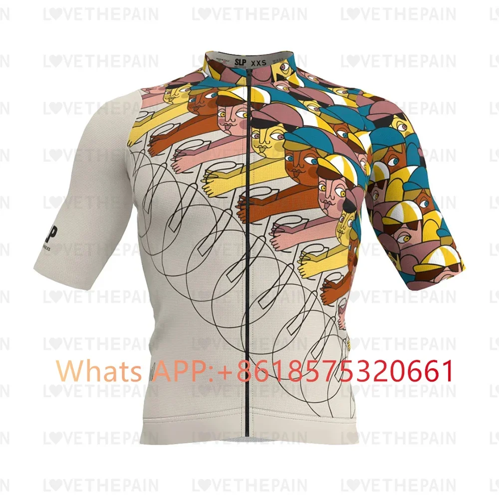 SLOPLINE Men Cycling Jersey SLp Top Cycling Racing Bike Shirts Clothes Maillot Summer MTB Ropa Ciclismo Uniform Kit