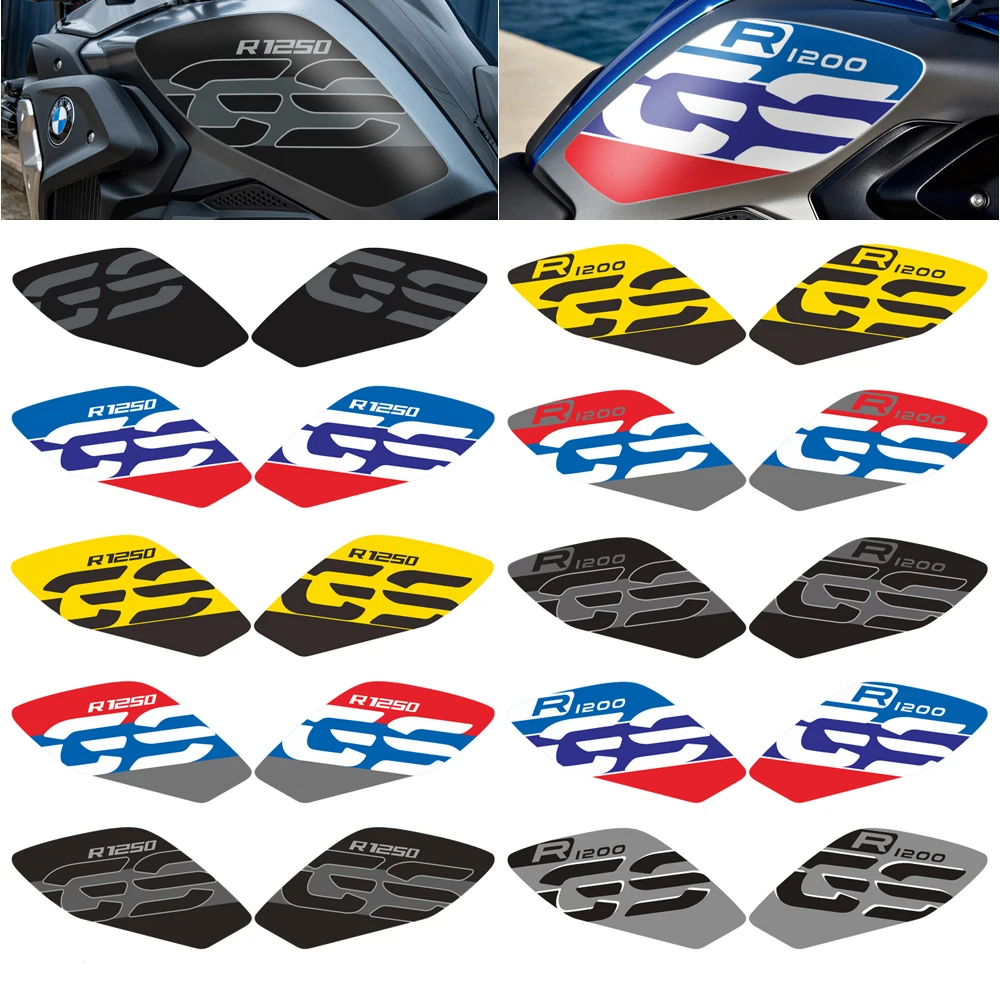 For BMW R1200GS R1250GS 2017-2022 Fuel Tank Sticker Side Sticker motorcycle carbon resin tank pad fuel tank decorative sticker black for bmw s1000rr s1000 rr s1000r