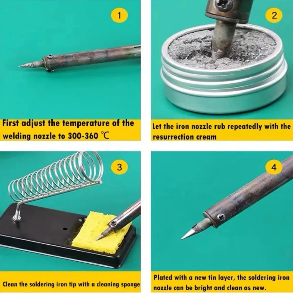 Soldering Iron Paste 150g/30g Tip Refresher Electrical Soldering Iron Cream Oxide Solder Iron Tip Clean Paste Professional Repair Tool