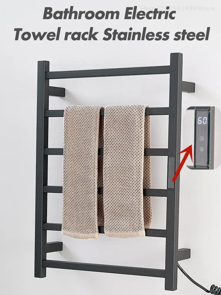 NewHeatedElectricTowelRackStainlessSteelBathroomEquipment