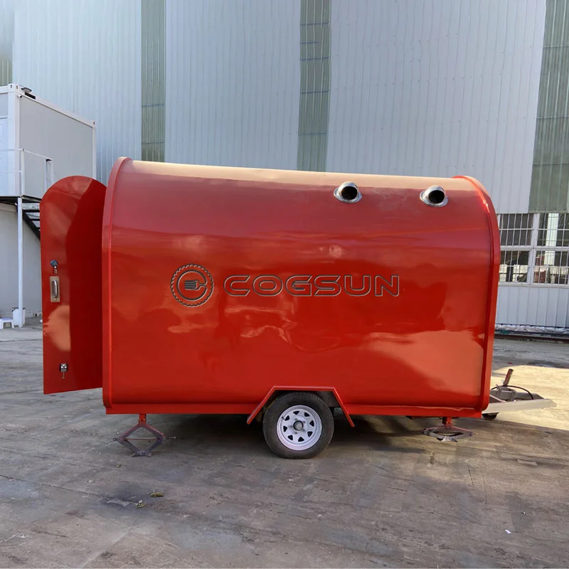 

Design Fast Food Vending Cart Mobile Snack Food Truck EEC CE Certified Airstream Beverage Trailer Fully Equipped Food Cart