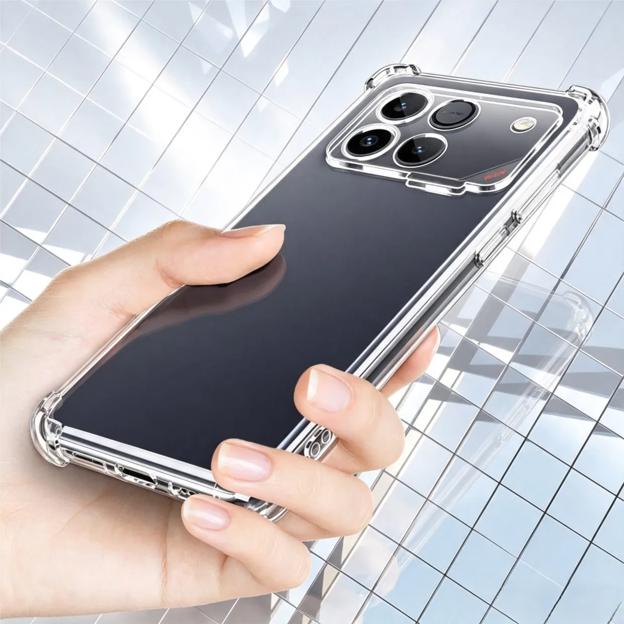 Thick Shockproof Clear Transparent TPU Phone Case