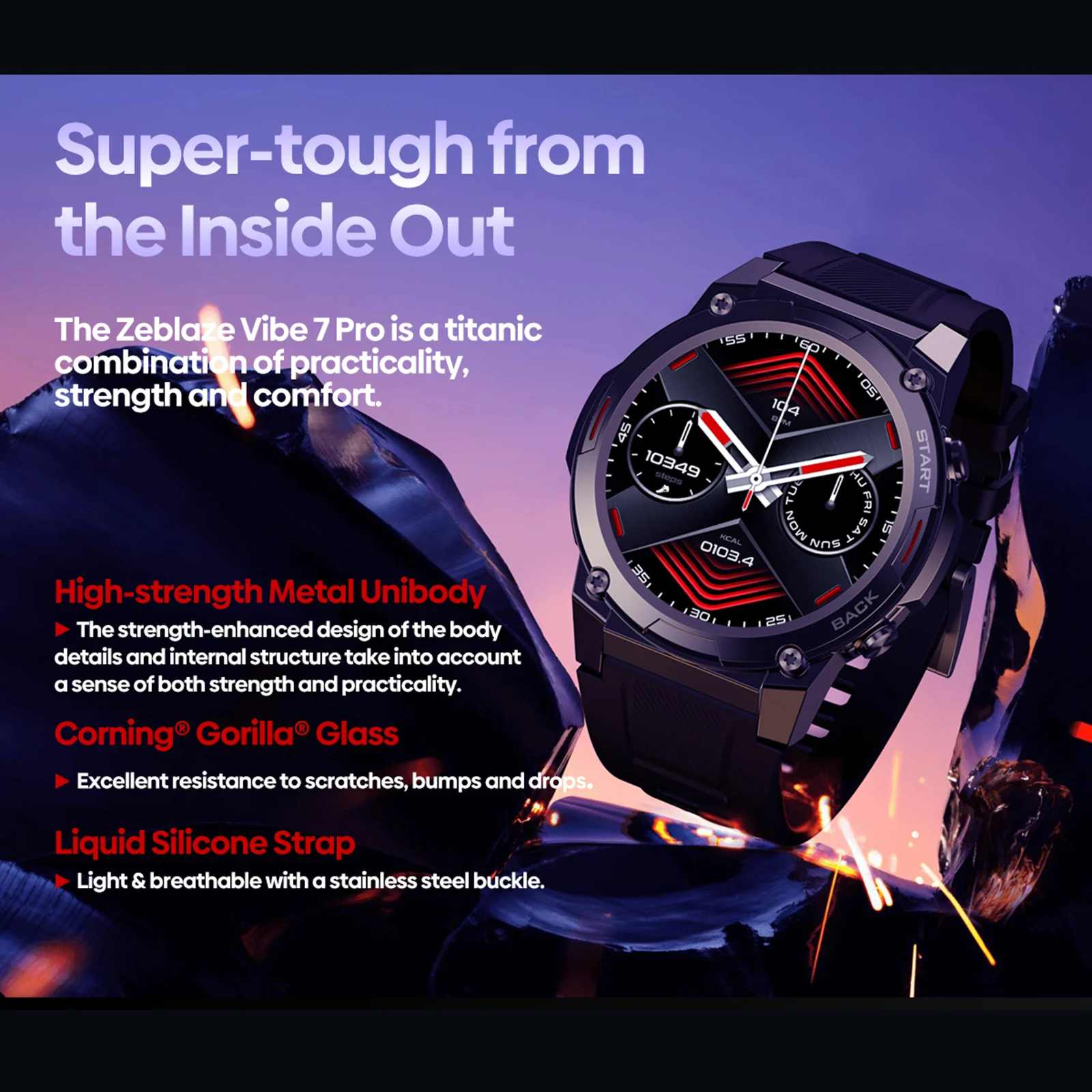 Zeblaze Vibe 7 Pro Ʈ ġ Ʈ ġ, AMOLED ÷, BT ȭ,   , ƮϽ ƮĿ, ɹڼ , 1.43 ġ