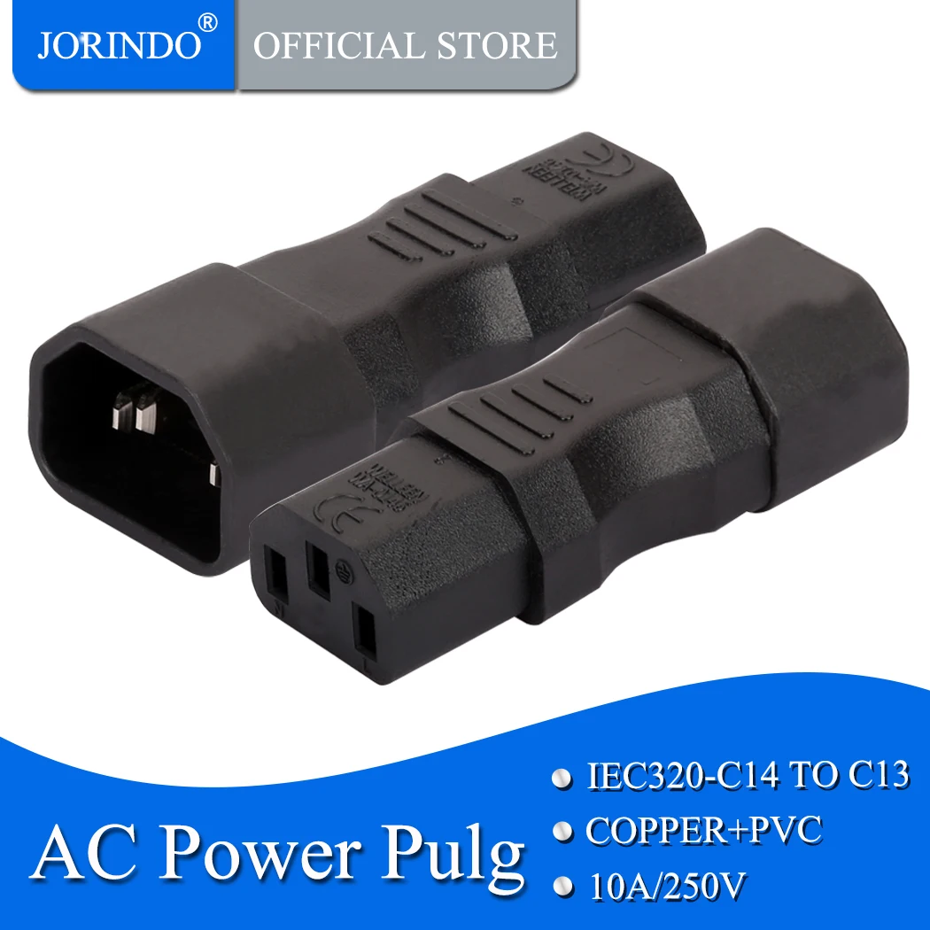 Розетка-удлинитель jorinдо IEC320 C14 на C13 Golbalma PDU розетка с 3 контактами адаптер питания