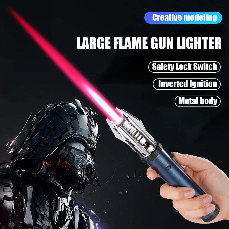 New Spray Welding Gun Butane Gas 360° Use Metal Outdoor Windproof Turbine Torch Jet Lighter BBQ  Cigar Tool