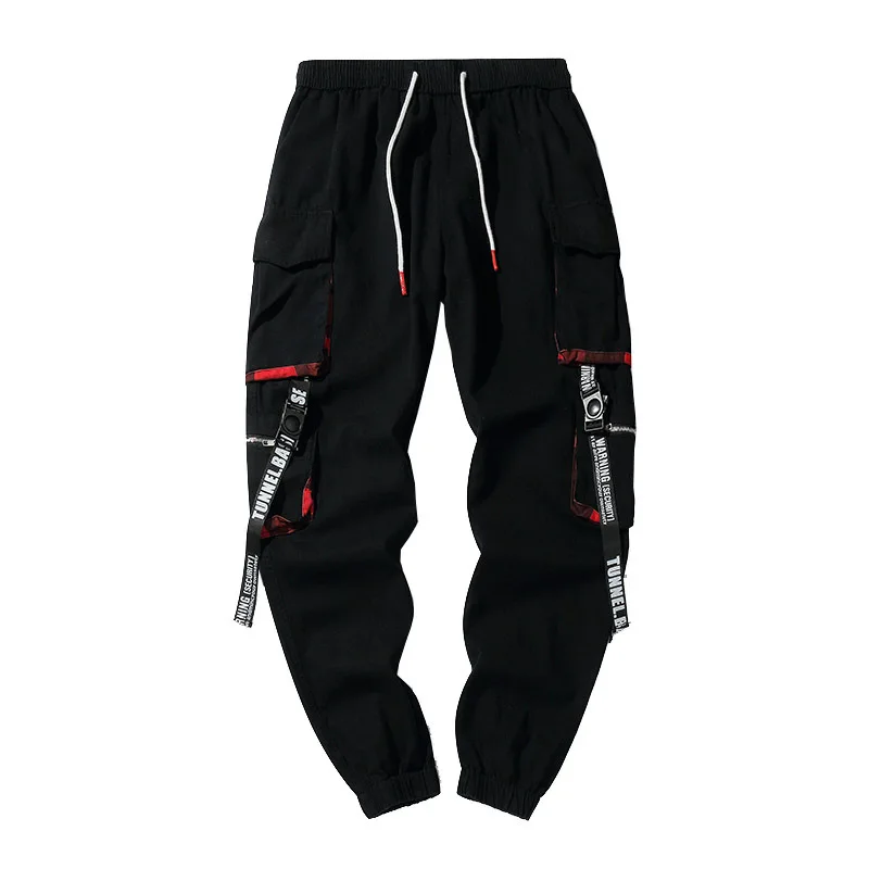 Prowow New Summer Black Hip Hop Cargo Pants Men Streetwear Cotton Joggers Fashion Sweatpants Casual Harem Trousers
