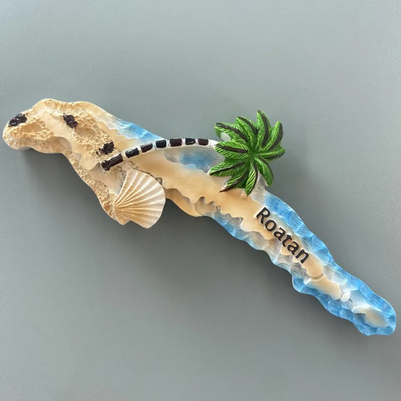 North America Honduras Roatan 3D Fridge Magnets Tourism Souvenir Refrigerator Magnetic Sticker Collection Handicraft Gift