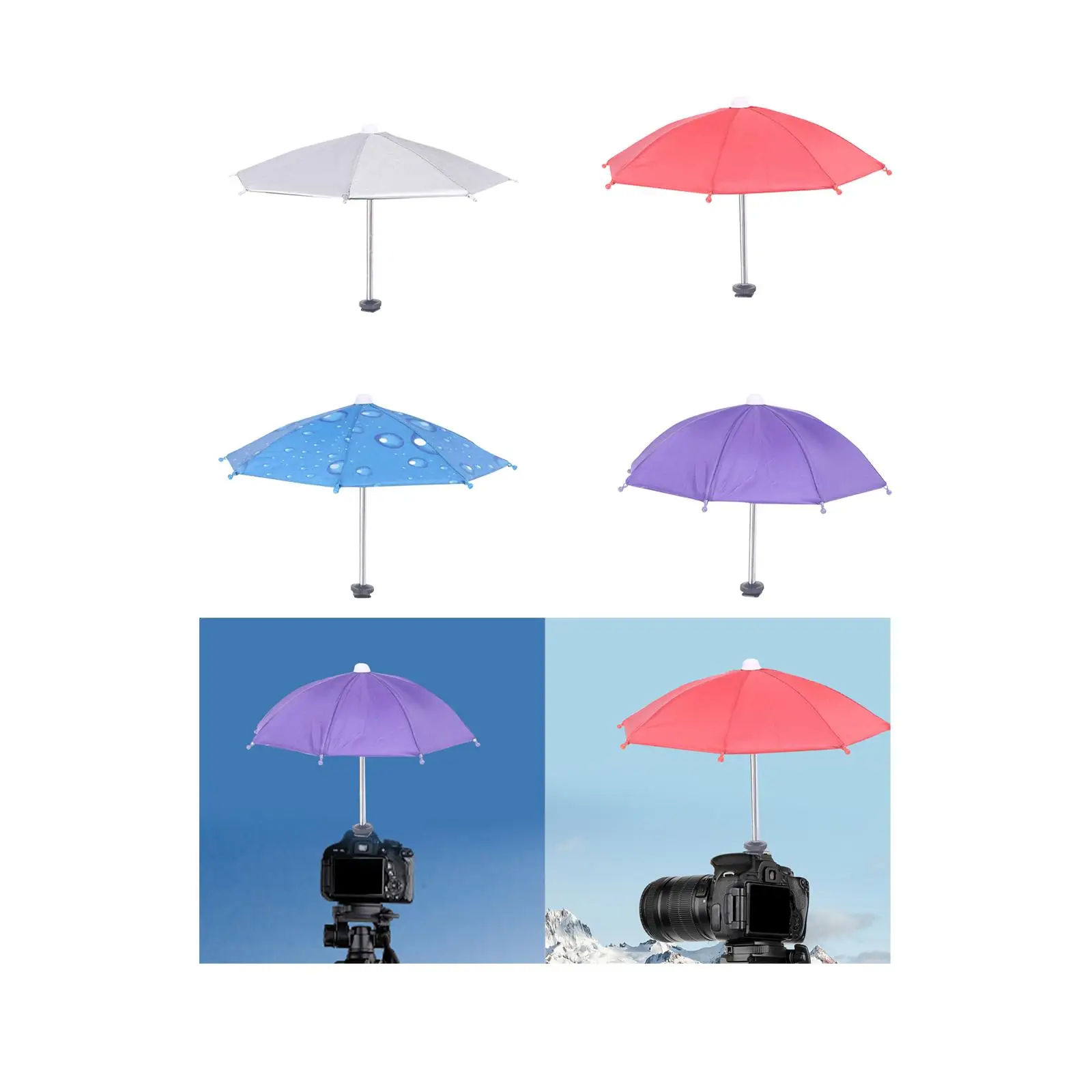 DSLR 카메라 핫슈 우산 액세서리, 다기능, 간단한 설치 쉐이드 보호대 레인 커버, 방수, 10.6 인치