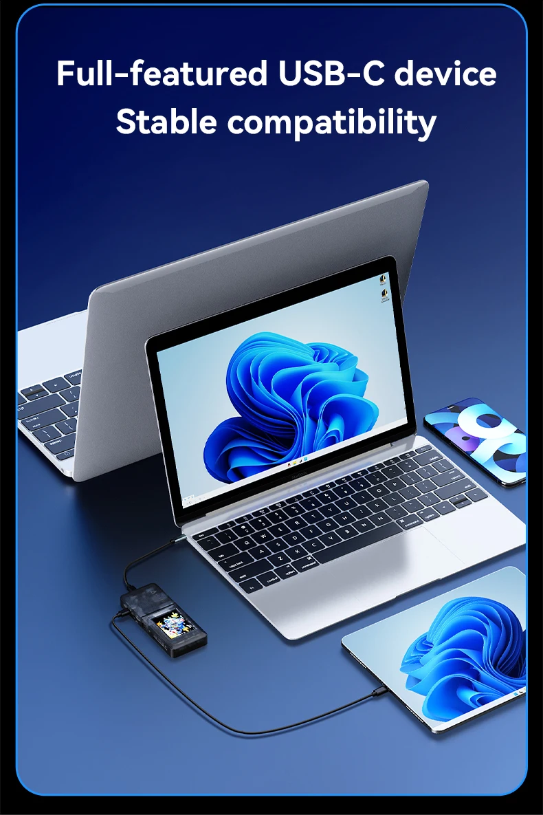 AJAZZ AKP01E Visual Docking Station, USB-Hub, HDMI, DP, LAN-Anschluss, TF/SD-Kartenleser, Type-C – Detail 11