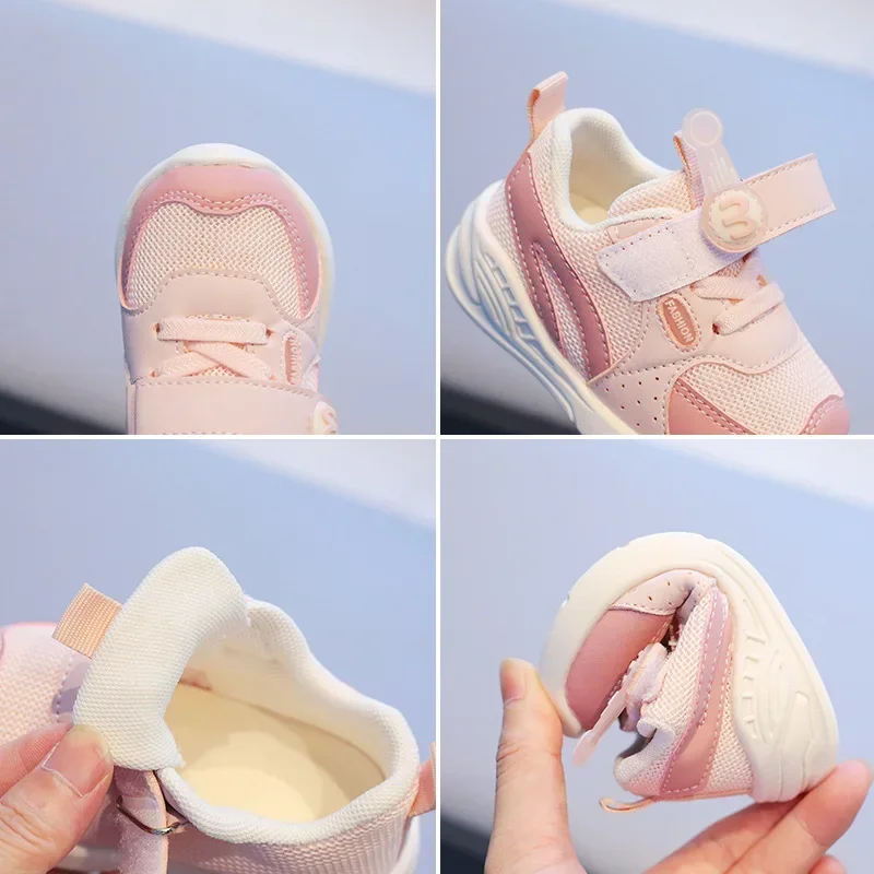 0-3 Years Baby Casual Shoes Toddler Sneakers Infant Newborn Outdoor First Walkers Breathable Anti-slip Baby Boy Girl Sport Shoes 4