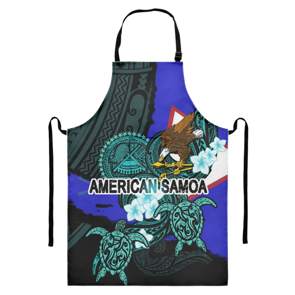 

Women Men Kitchen Apron American Samoa Flag Kitchen Apron Happy Independence Day Samoa with Polynesian Culture Aprons For Women