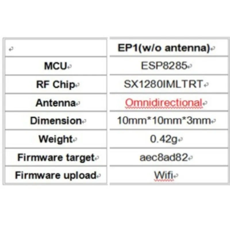 Récepteur ELRS MINI 2.4GHz RX EP1 SX1280 ExpressLRS pour Drone FPV