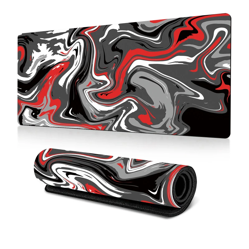 

Game Mouse Pad Abstract Art Ripple Thermal Transfer Natural Rubber Single Mouse Pad Abstract Fluid Art Design Large Desk Pad