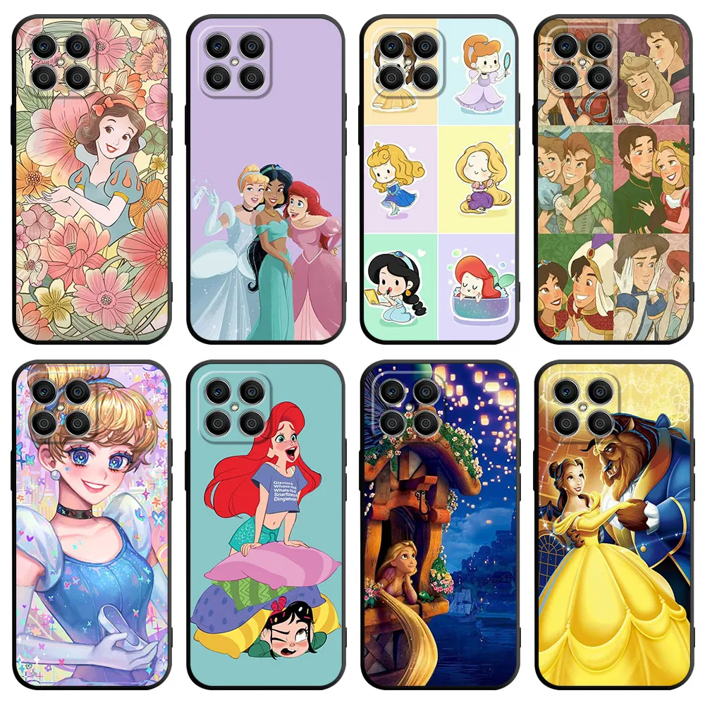 Custodia Per Huawei Honor X8 5G X8A 4G X9A 90 Lite X7 70 P30 Pro P40 P Smart Z P20 Cover Per Telefono Soft Shell Disney Cartoon Princess 1