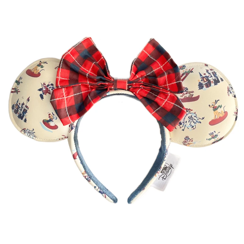 best Baby Accessories Disney Mickey Mouse Headband Transparent Plush Ball ears Headband Cartoon Minnie Ears Birthday Party Decoration(Free Shipping) custom baby accessories Baby Accessories