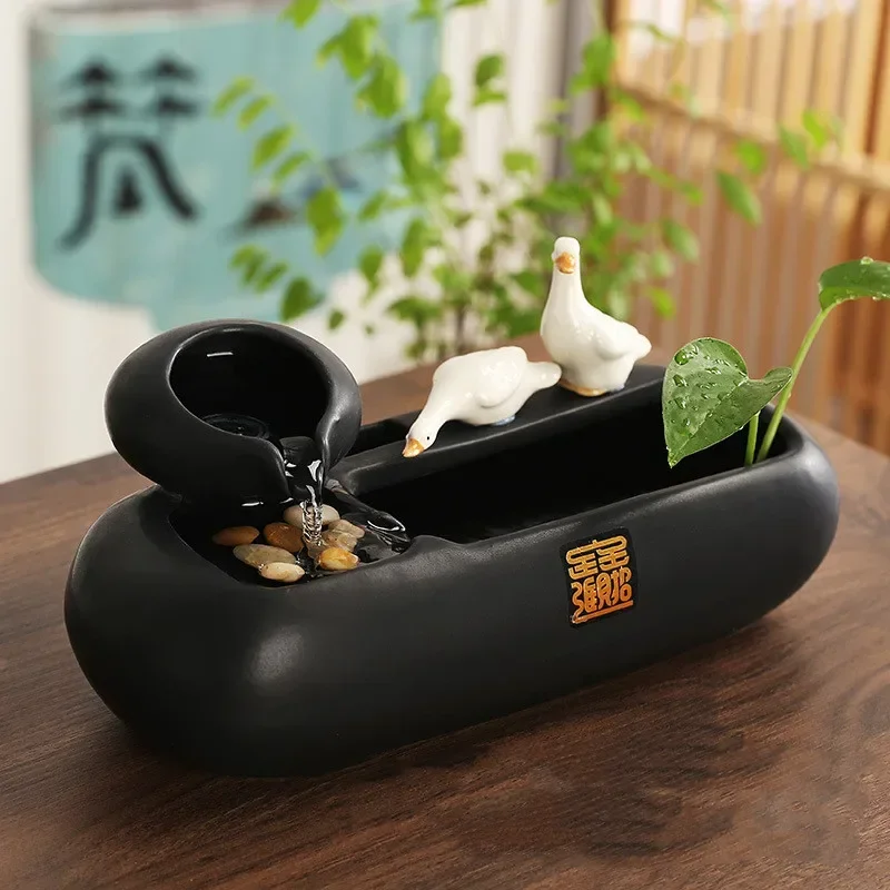 Pet Water Fountain Drinker for Cats Ceramic Desktop Waterfall Cat Fountain Pottery Dog Water Fountain Dog Bowl Cat Accessories