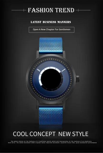 SINOBI, relojes creativos de diseño Original para hombre, relojes