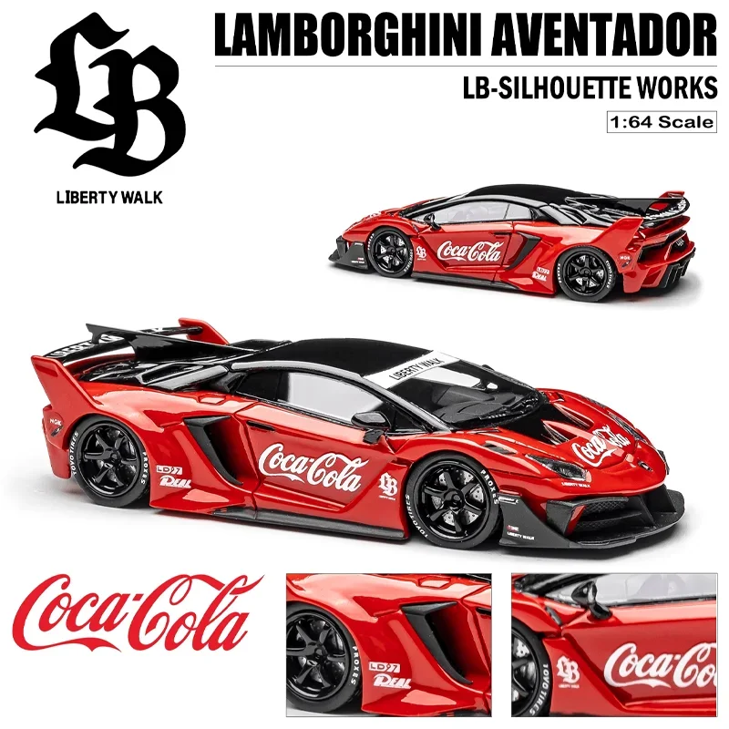 LBWK 1/64 Lamborghini aventador ＋ figure LB Works Liberty Walk Lamborghini Aventador Supreme x LV