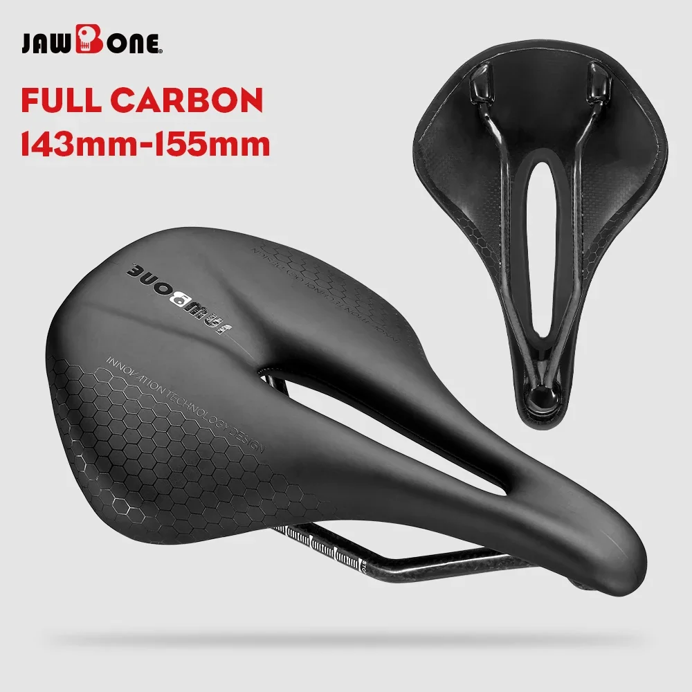 

RYET Bike Saddle 5D 6D 7D Ultralight Leather Road Mountain Full Carbon Bicycle Seat Cushion 143mm 145mm 155mm MTB Cycling Parts